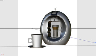 C4D模型 咖啡机