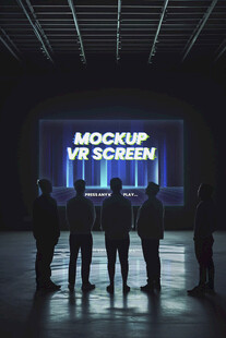 大屏幕贴图样机