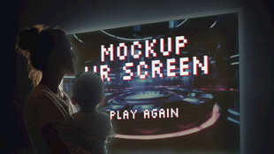 大屏幕贴图样机