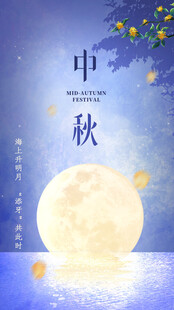 中国风中秋节节日海报