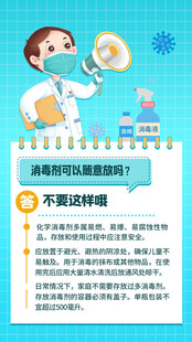  科学消毒海报