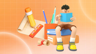 辅导班宣传单背景