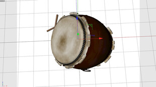 C4D模型 鼓