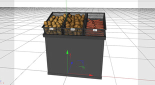 C4D模型 货架