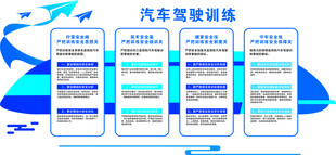 安全驾驶训练装饰形象墙