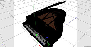 C4D模型 钢琴