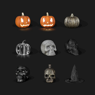3d万圣节素材