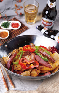 土豆腊肉干锅
