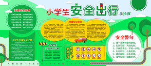 小学生安全出行手抄报