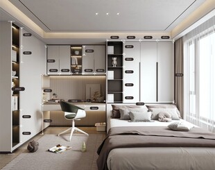 室内设计全屋定制柜子衣柜橱柜吊