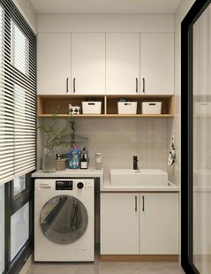 全屋定制柜子衣柜阳台柜洗衣机柜