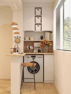 全屋定制柜子衣柜阳台柜洗衣机柜