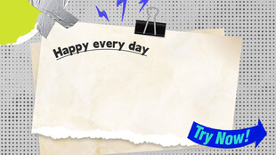 撕纸旅游海报素材