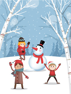 圣诞节主题插画设计