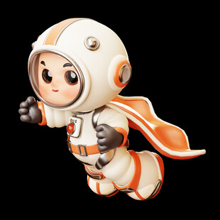 3D卡通宇航员