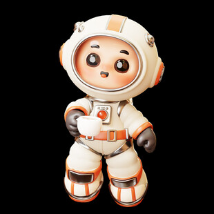 3D卡通宇航员