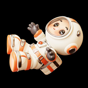 3D卡通宇航员