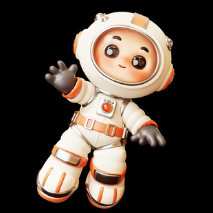 3D卡通宇航员
