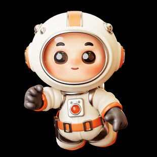 3D卡通宇航员