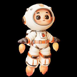 3D卡通宇航员