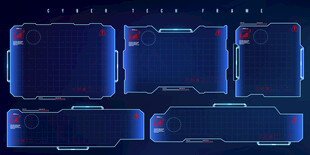 网络游戏科技边框