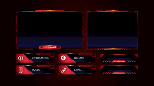 网络游戏科技边框