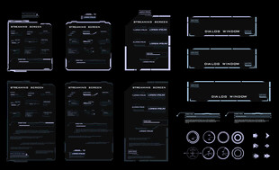 赛博朋克网络游戏科技边框