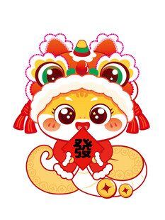 蛇插画新年卡通 蛇图 卡通蛇 