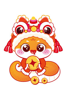 蛇年快乐 蛇卡通 插画 图片素