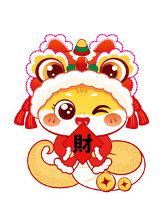 蛇卡通 新年图片 素材插画设计