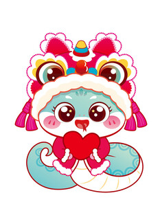 蛇卡通 新年图片 素材插画 醒