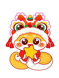 蛇年快乐 蛇卡通 插画 图片素