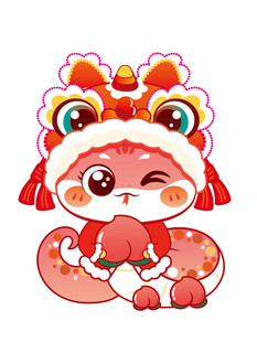 蛇卡通 新年图片 素材插画设计