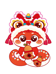 蛇年年有余 蛇卡通 插画 图片