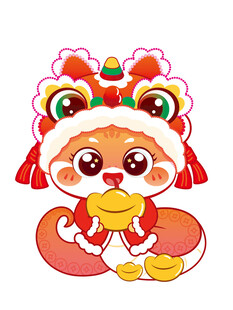 蛇年快乐 蛇卡通 插画 图片素