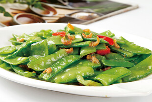 荷兰豆炒虾米