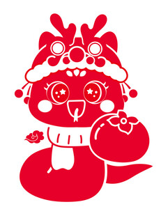 蛇年插画 简笔画线稿 新年图片