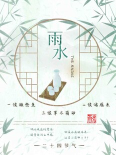 雨水节海报展板素材