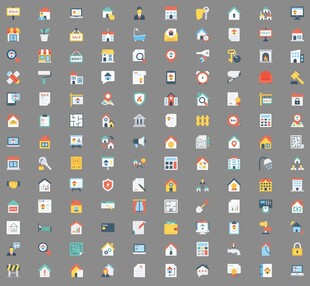 房地产类图标UI