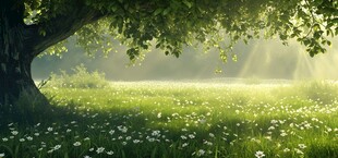 阳光草地