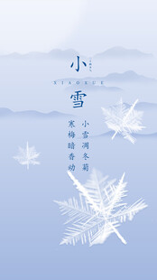 小雪地产海报展架画面