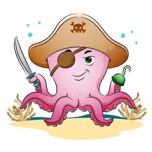 章鱼海盗手持之剑