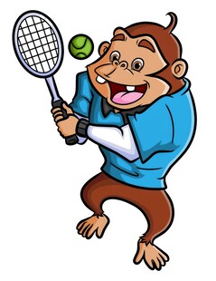 职业黑猩猩打网球