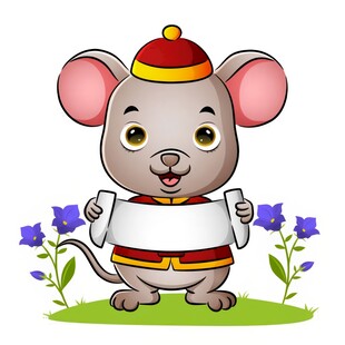 中国新年与兔子舞狮