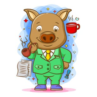 猪老板他最喜欢东西周围使用绿色