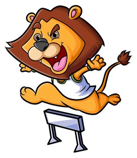 专业狮子做障碍