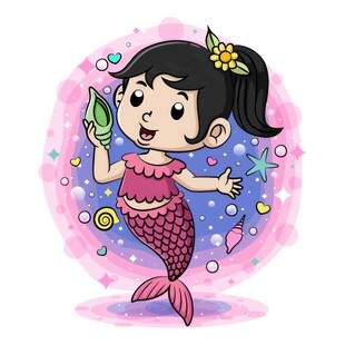 紫美人鱼贝壳
