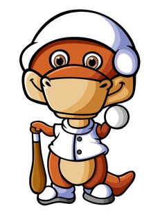 棒球运动员手持球棒阿尔伯托龙