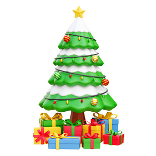 卡通圣诞树