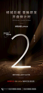 开盘倒计时海报
